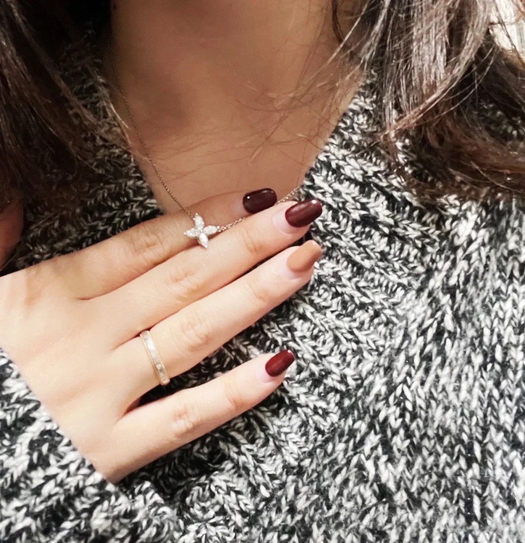 Tiffany Victoria® Pendant, Platinum & Rose Gold