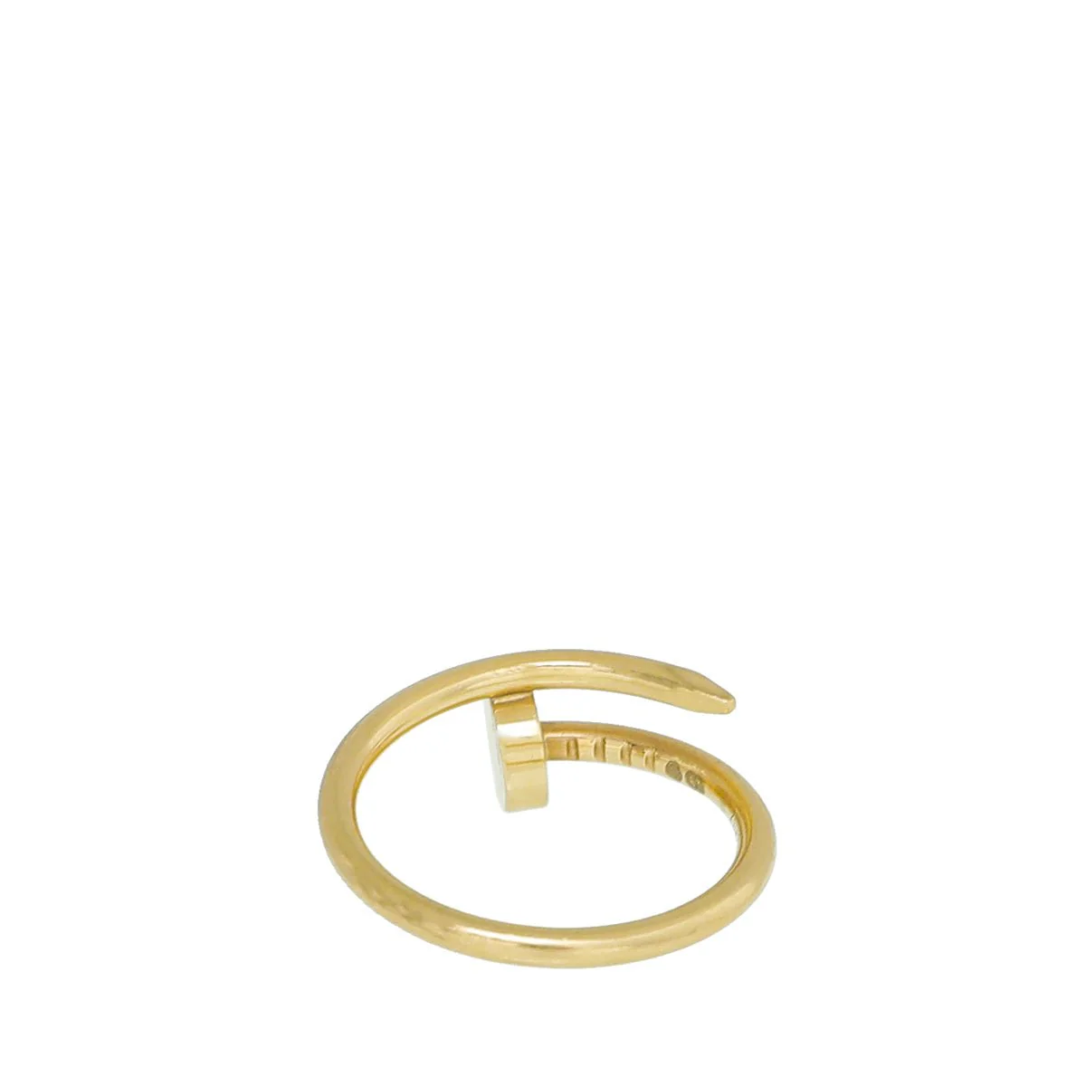 Cartier 18K Yellow Gold Juste Un Clou Small Model Ring 50