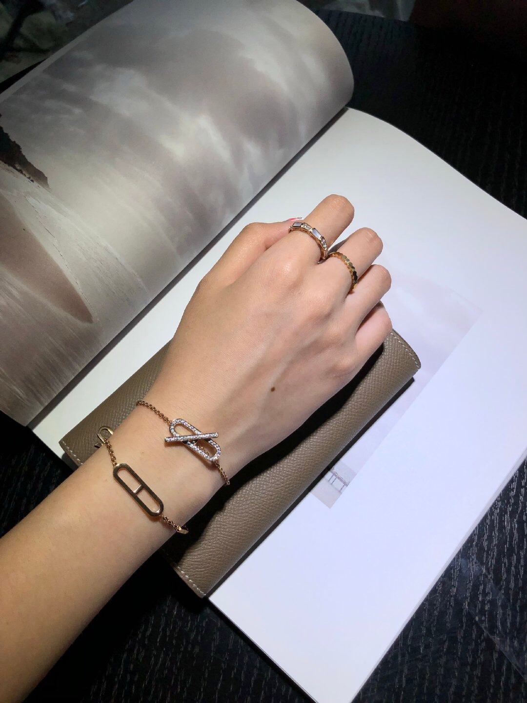 Cartier Pig's Nose Bracelet with Diamonds