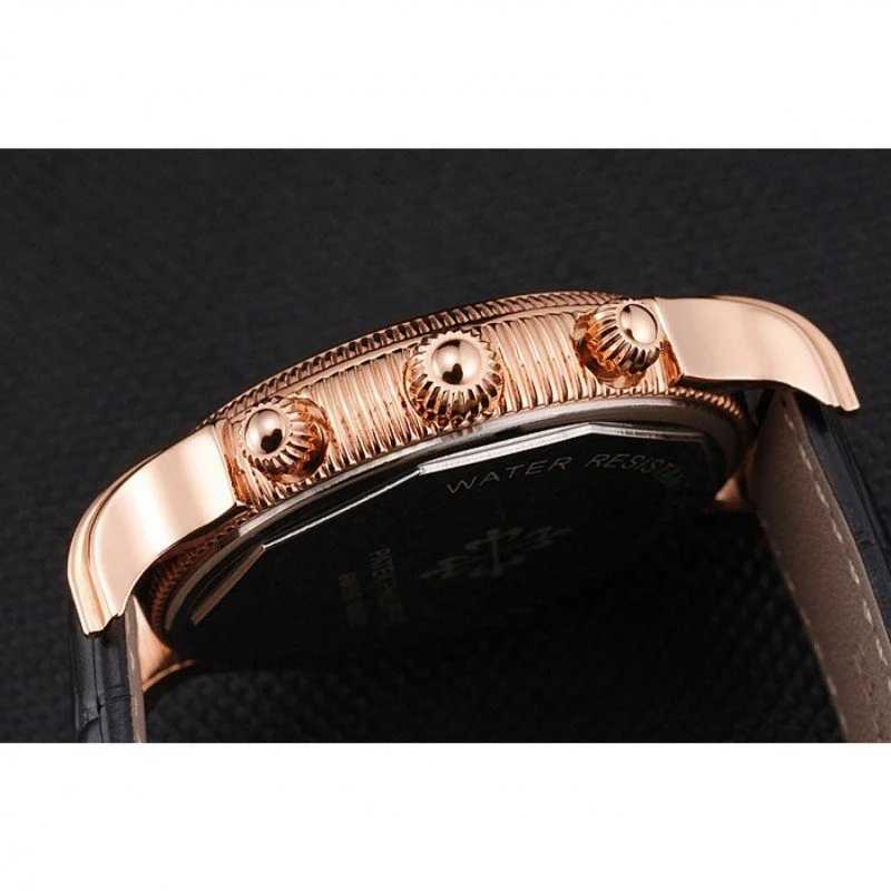 Chronograph White Dial White 40 mm, Rose Gold Plated