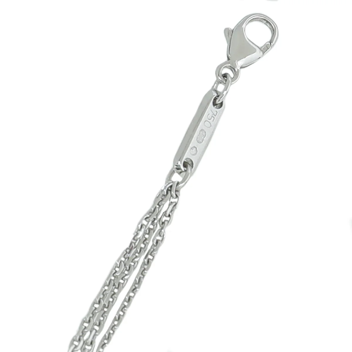 Chopard 18K White Gold Diamond Happy Spirit Pendant Necklace