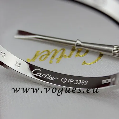 Cartier Couple Bracelet White Gold B6041000 (New Version – Prevent Screws Fall Out)