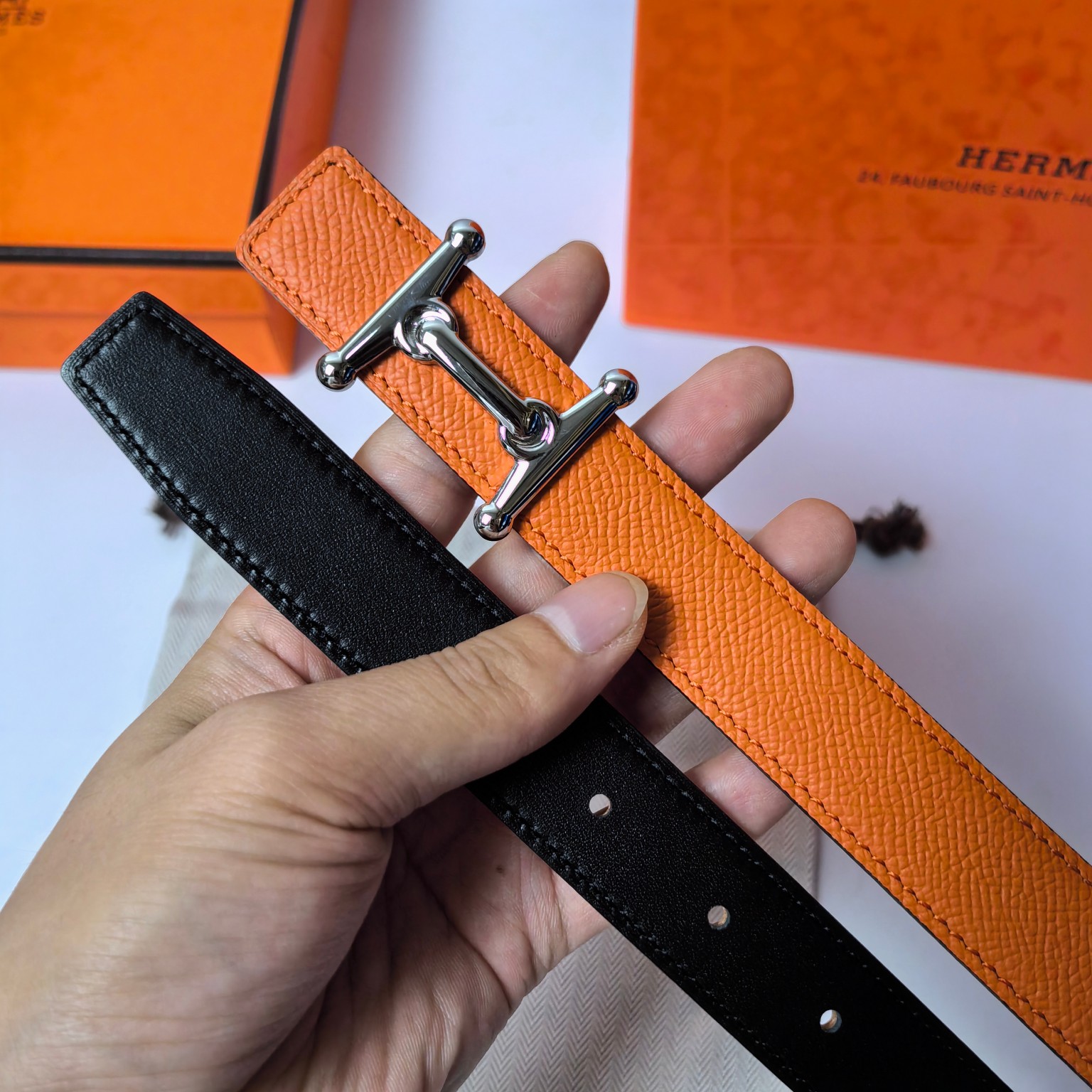 Hermes Leather Belts 1:1 Mirror Version