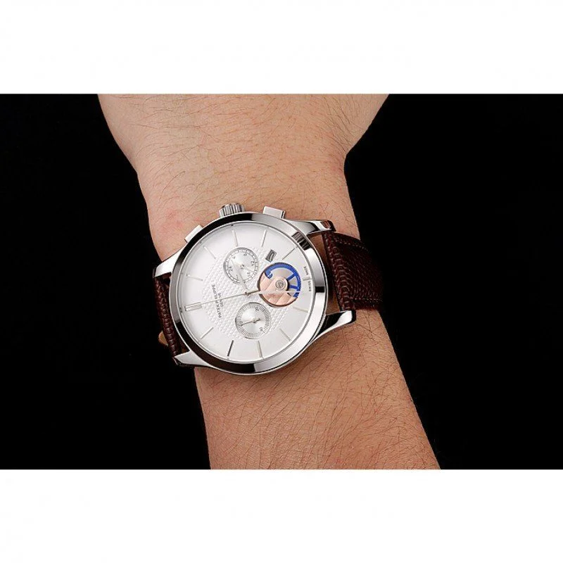 Chronograph Dial White 43 mm, Stainless Steel