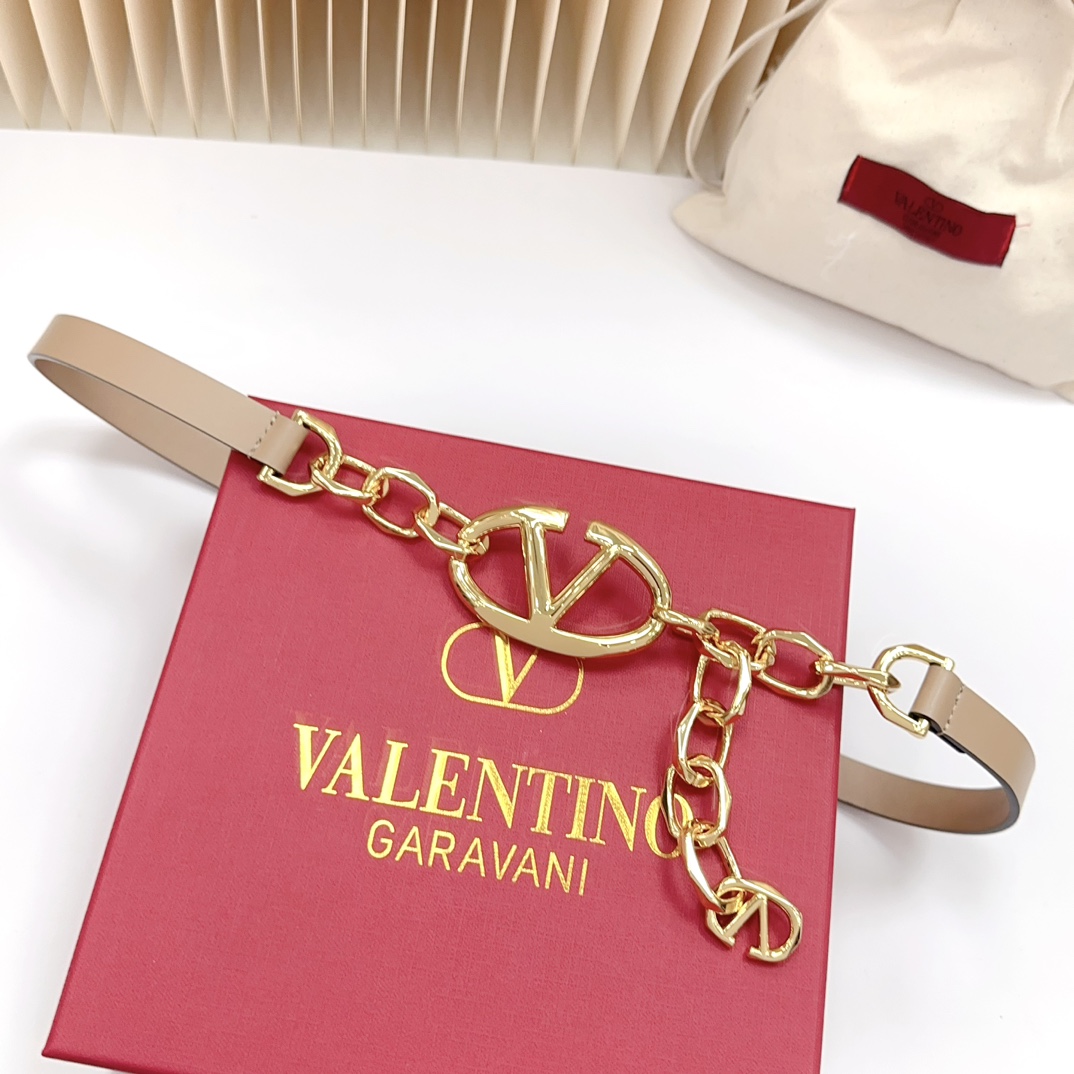 Valentino Leather Belts 1:1 Mirror Version