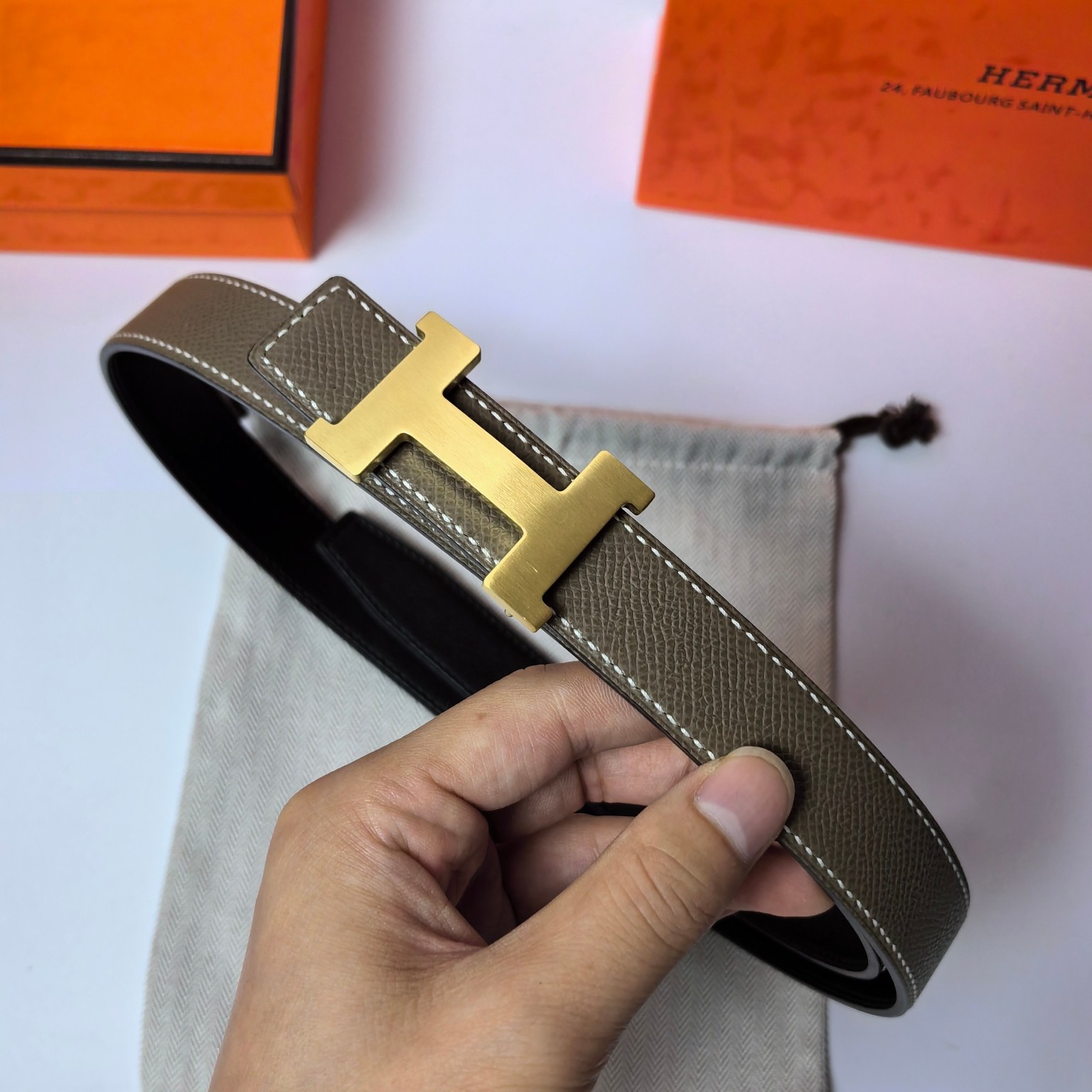 Hermes Leather Belts 1:1 Mirror Version