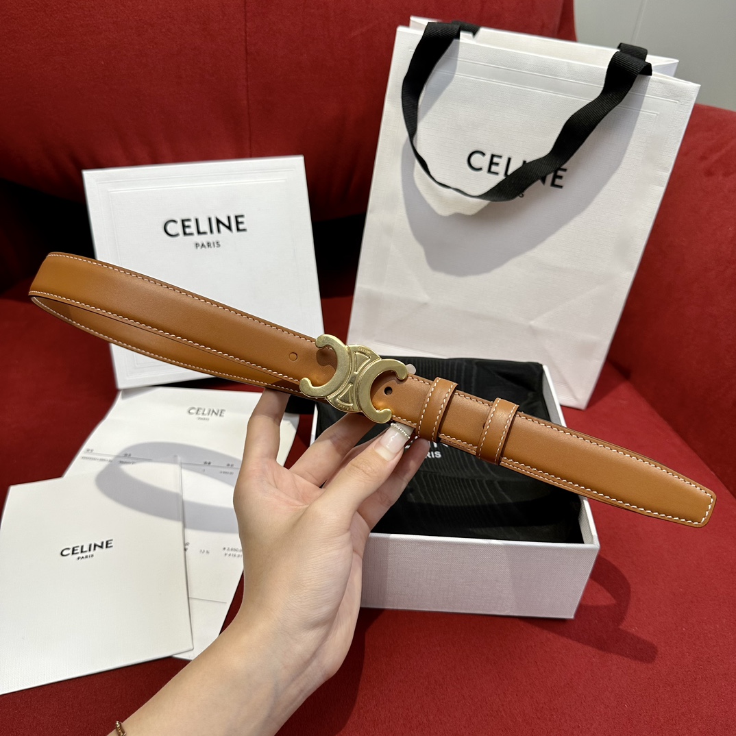 Celine Leather Belts 1:1 Mirror Version