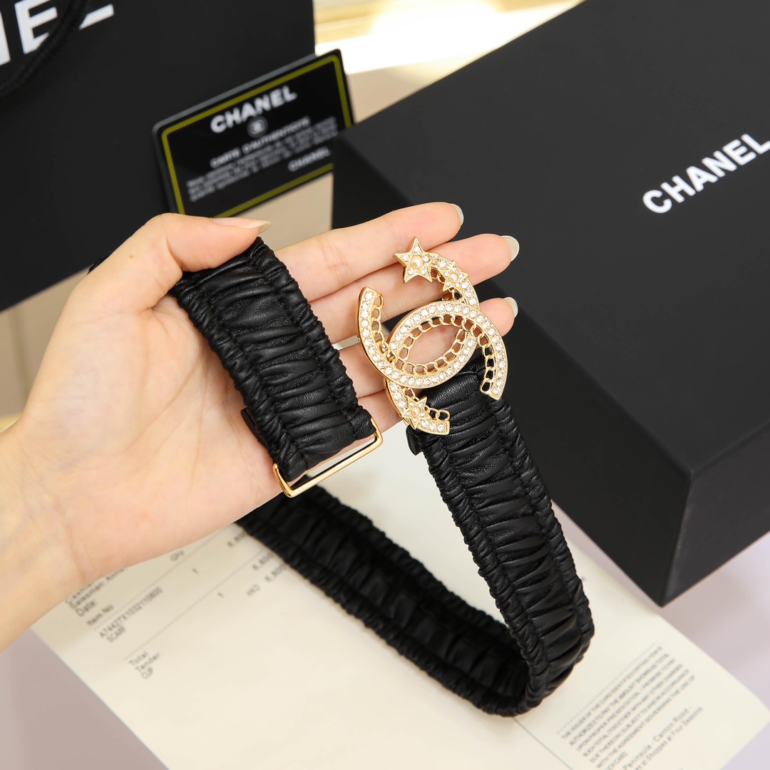 Chanel Leather Belts 1:1 Mirror Version