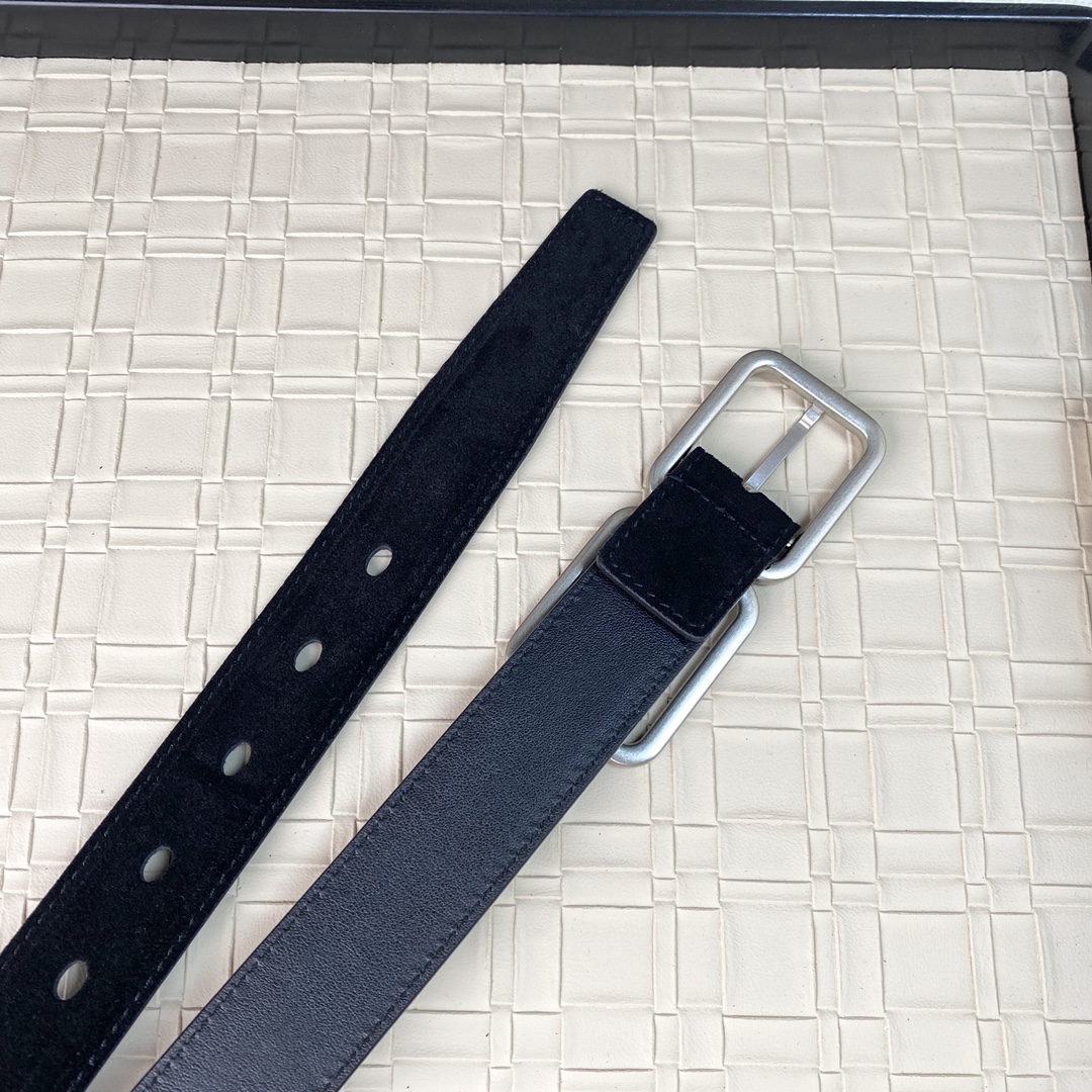 YSL Saint Laurent Leather Belts 1:1 Mirror Version