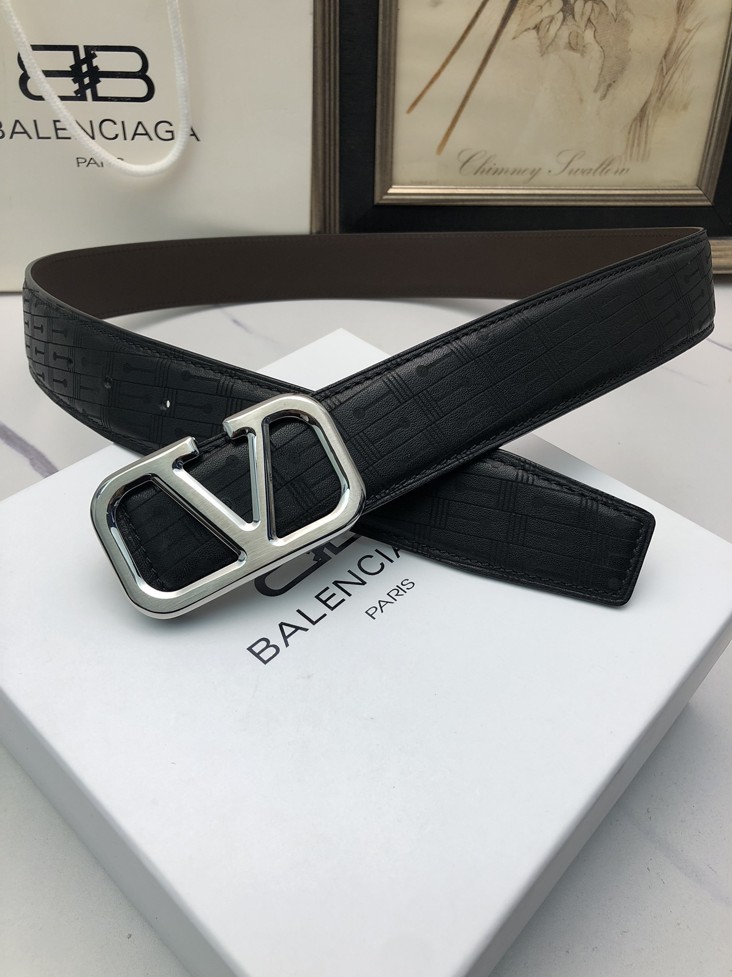 Valentino Leather Belts 1:1 Mirror Version