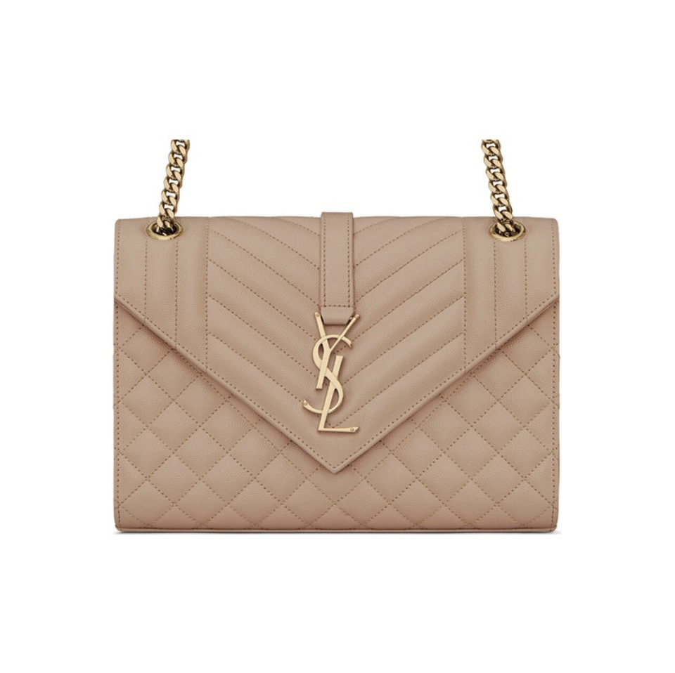 Saint Laurent YSL Envelope Medium 24- Embossed Leather Shoulder Bag(Replica)
