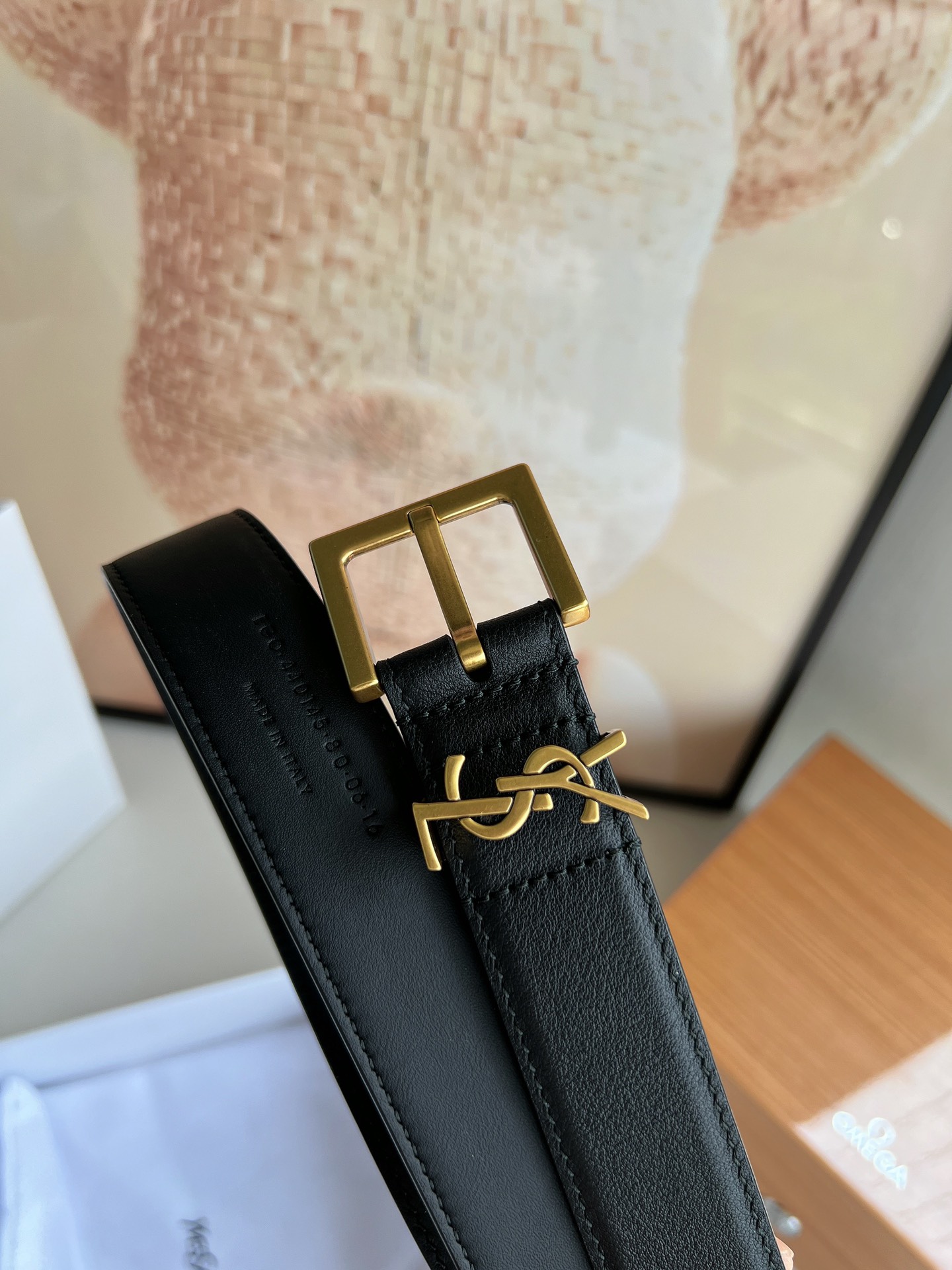 YSL Saint Laurent Leather Belts 1:1 Mirror Version