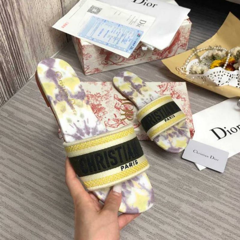 Dior DWAY Slide Slipper Sandals (Replica)