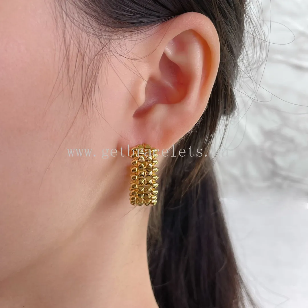 Clash de Cartier Earrings Double-Row Model Rose Gold/Yellow Gold/White Gold