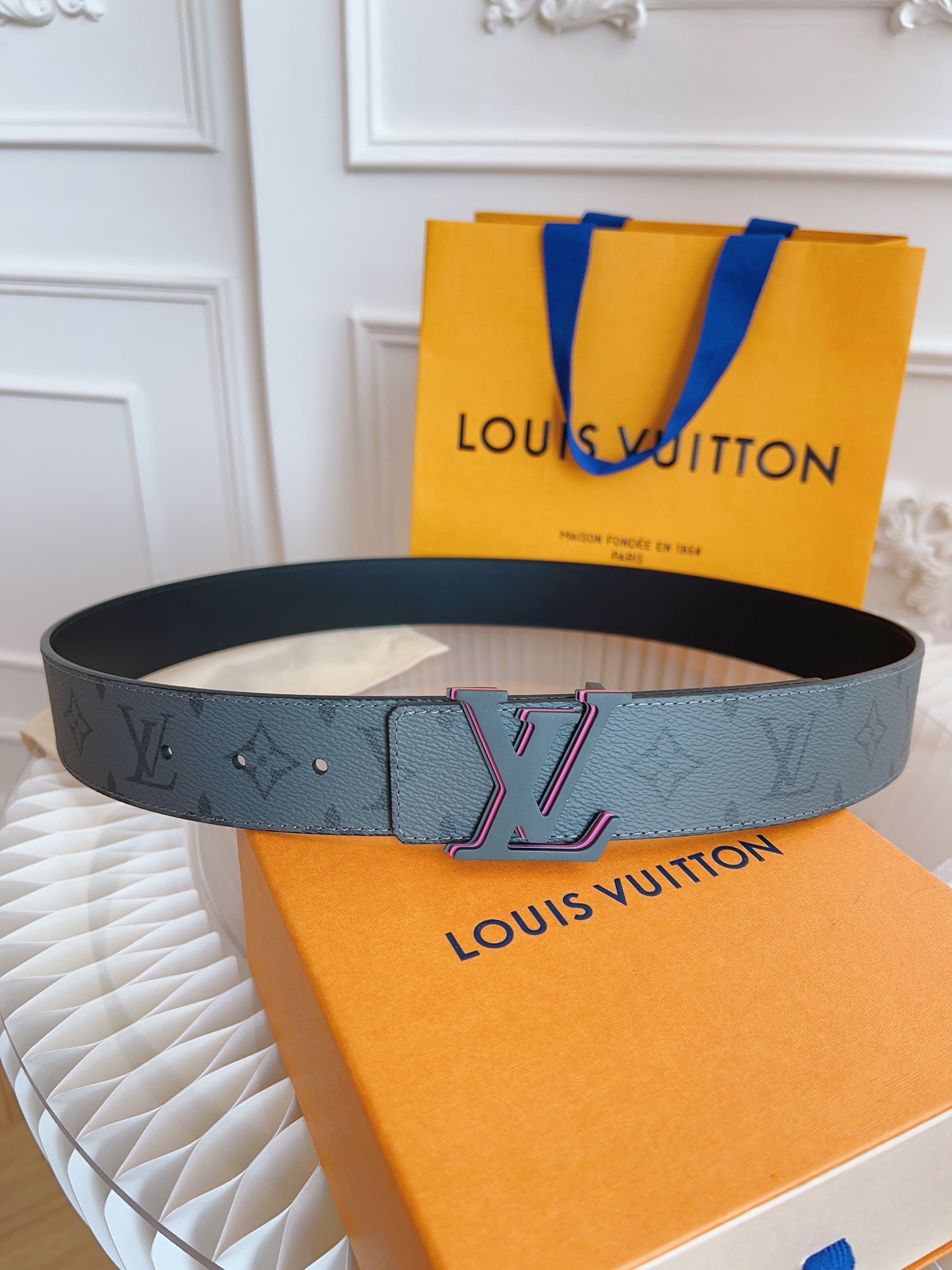 Louis Vuitton LV Leather Belts 1:1 Mirror Version