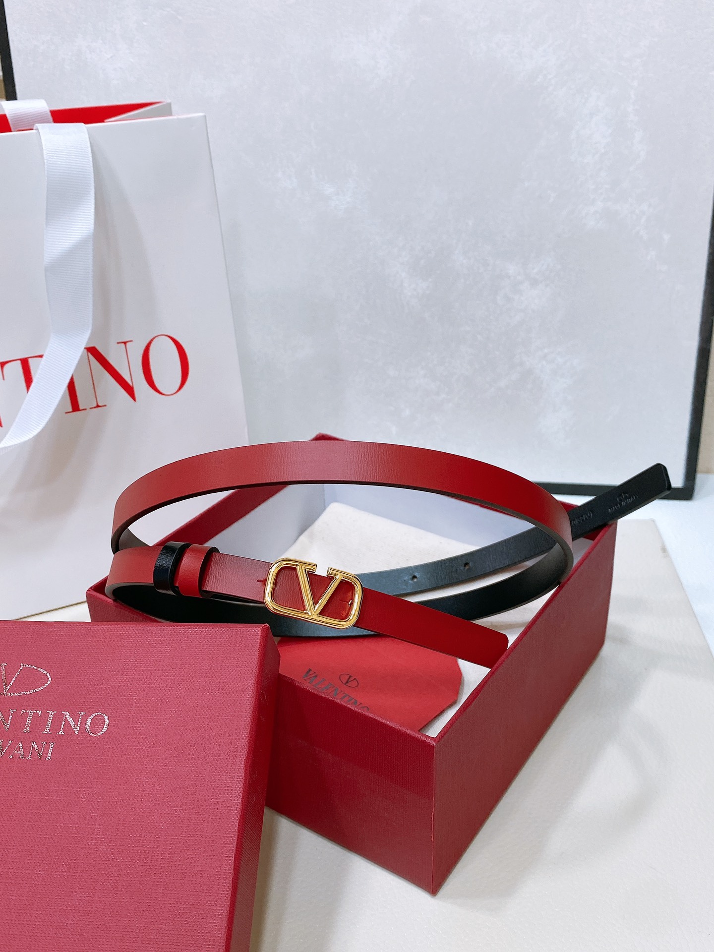 Valentino Leather Belts 1:1 Mirror Version