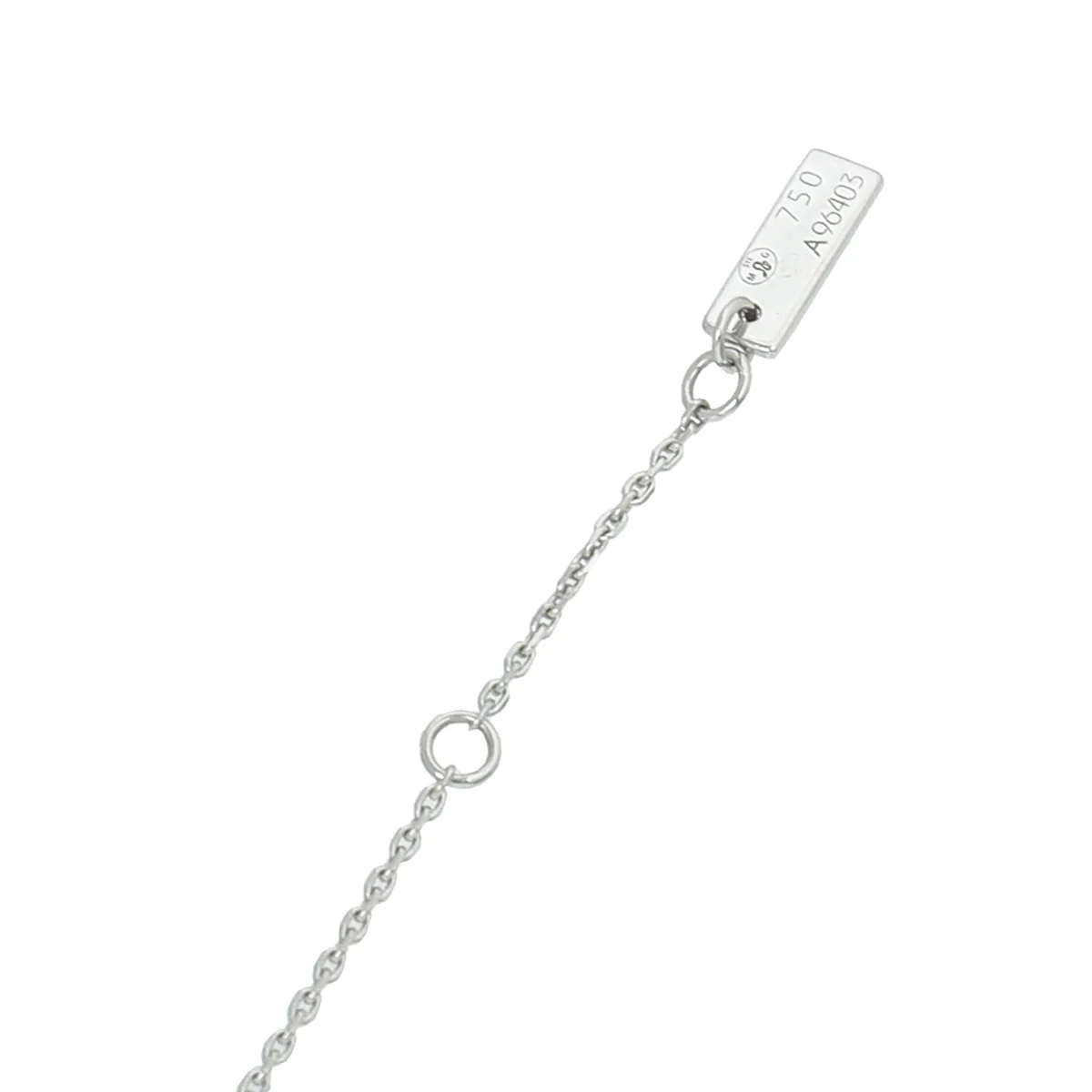 Messika 18K White Gold Diamonds Gatsky Barrette Vertical Pendant Necklace