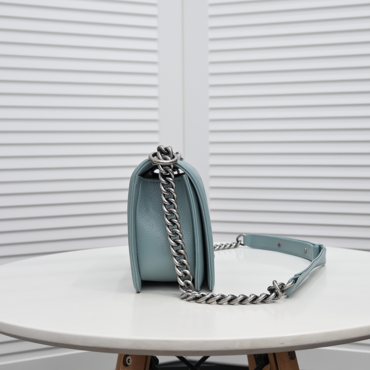 Chanel Leboy litchi or lychee pattern Shoulder Bag Handbag