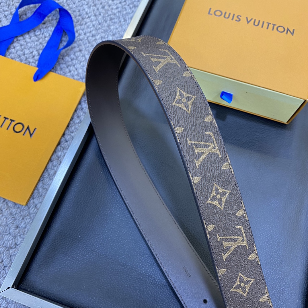 Louis Vuitton LV Leather Belts 1:1 Mirror Version