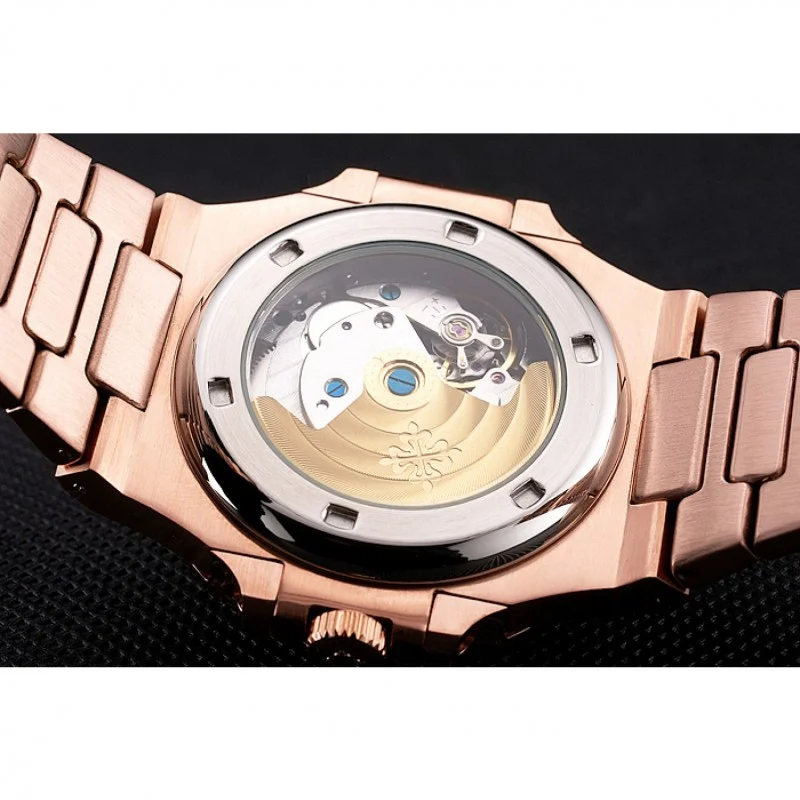 Nautilus 5980/1R-011 Dial Silver 40 mm, Rose Gold