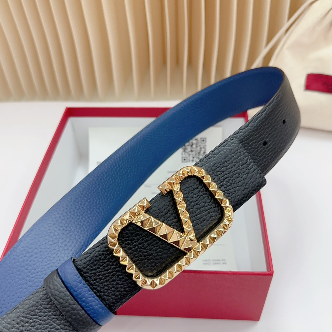 Valentino Leather Belts 1:1 Mirror Version