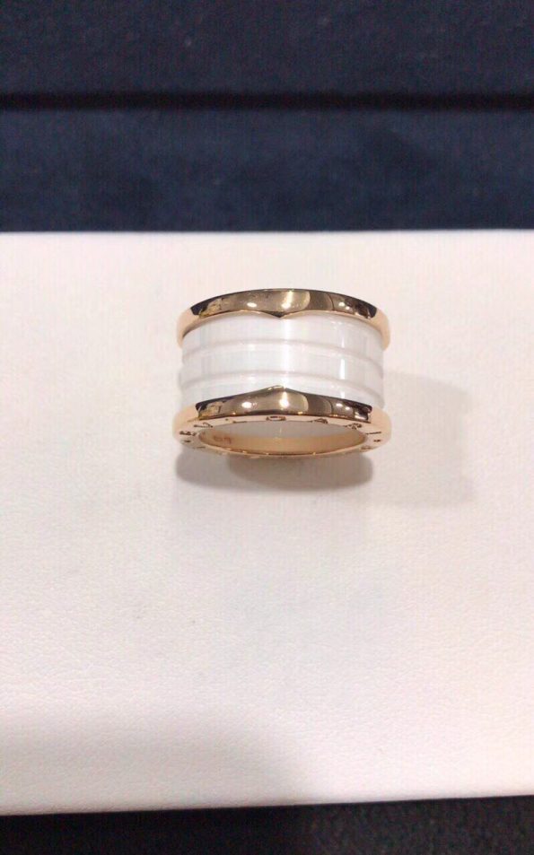 Bvlgari ZERO RING Dupe, Three Band, Rose Gold