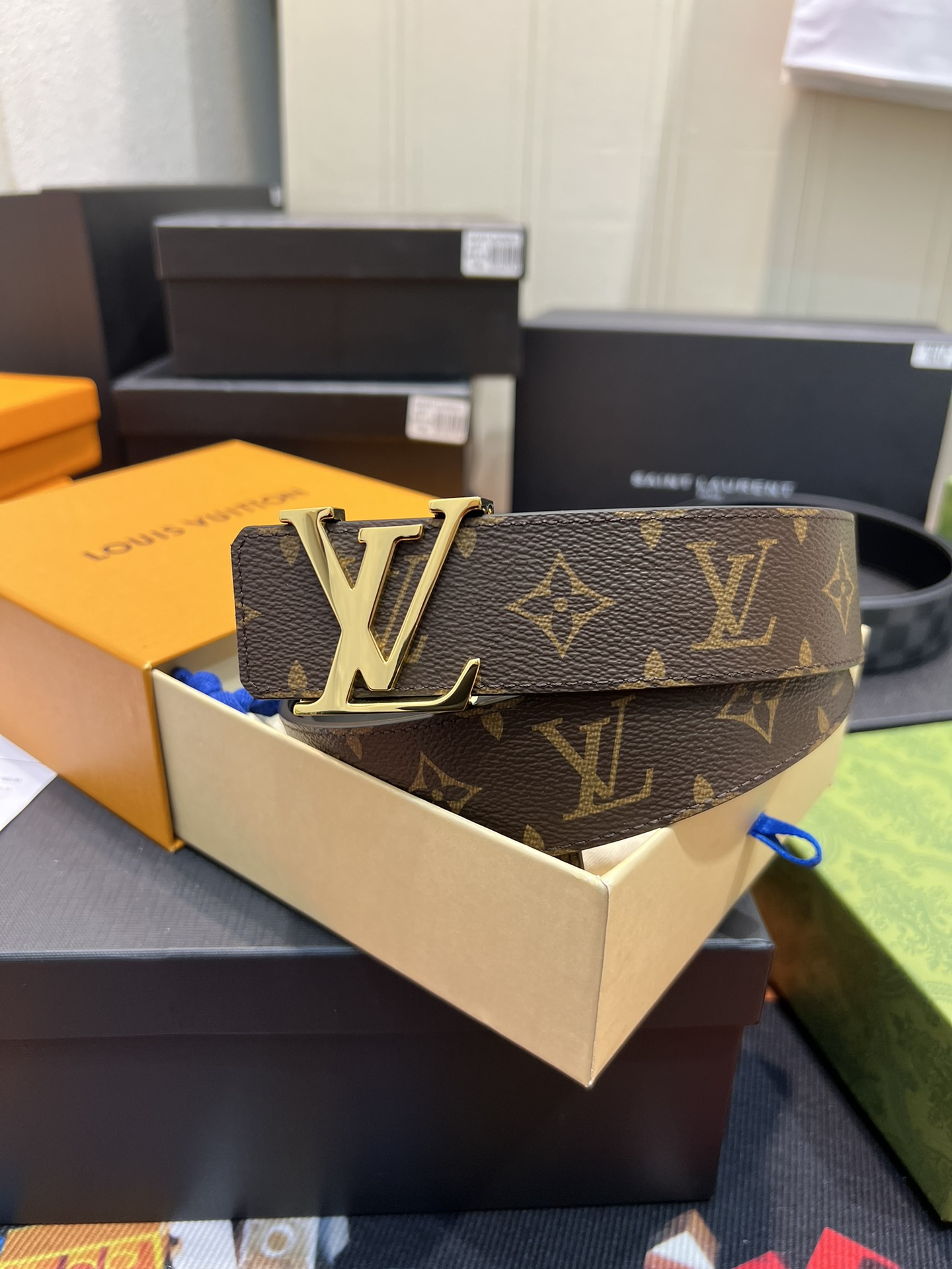 Louis Vuitton LV Leather Belts 1:1 Mirror Version