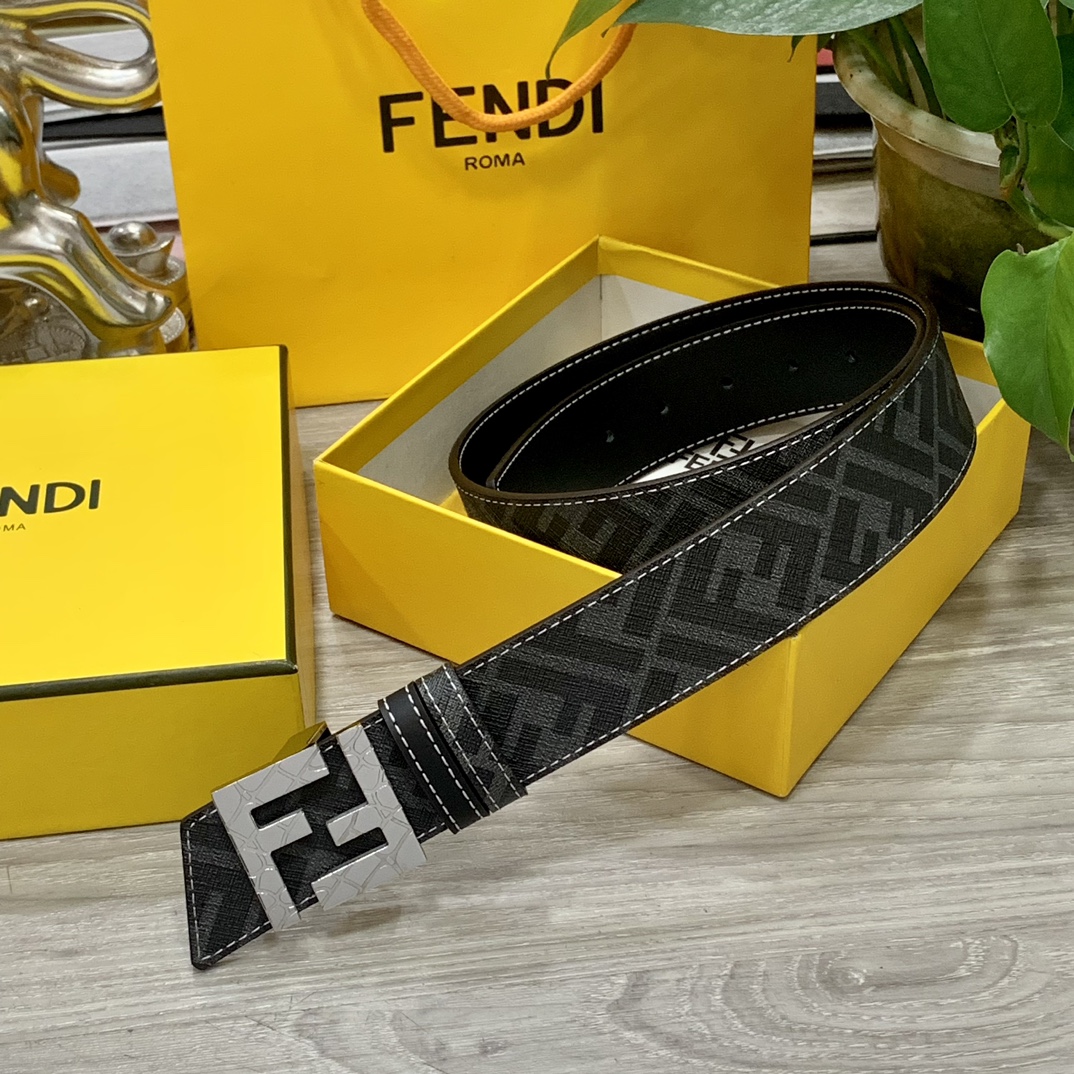 Fendi Leather Belts 1:1 Mirror Version
