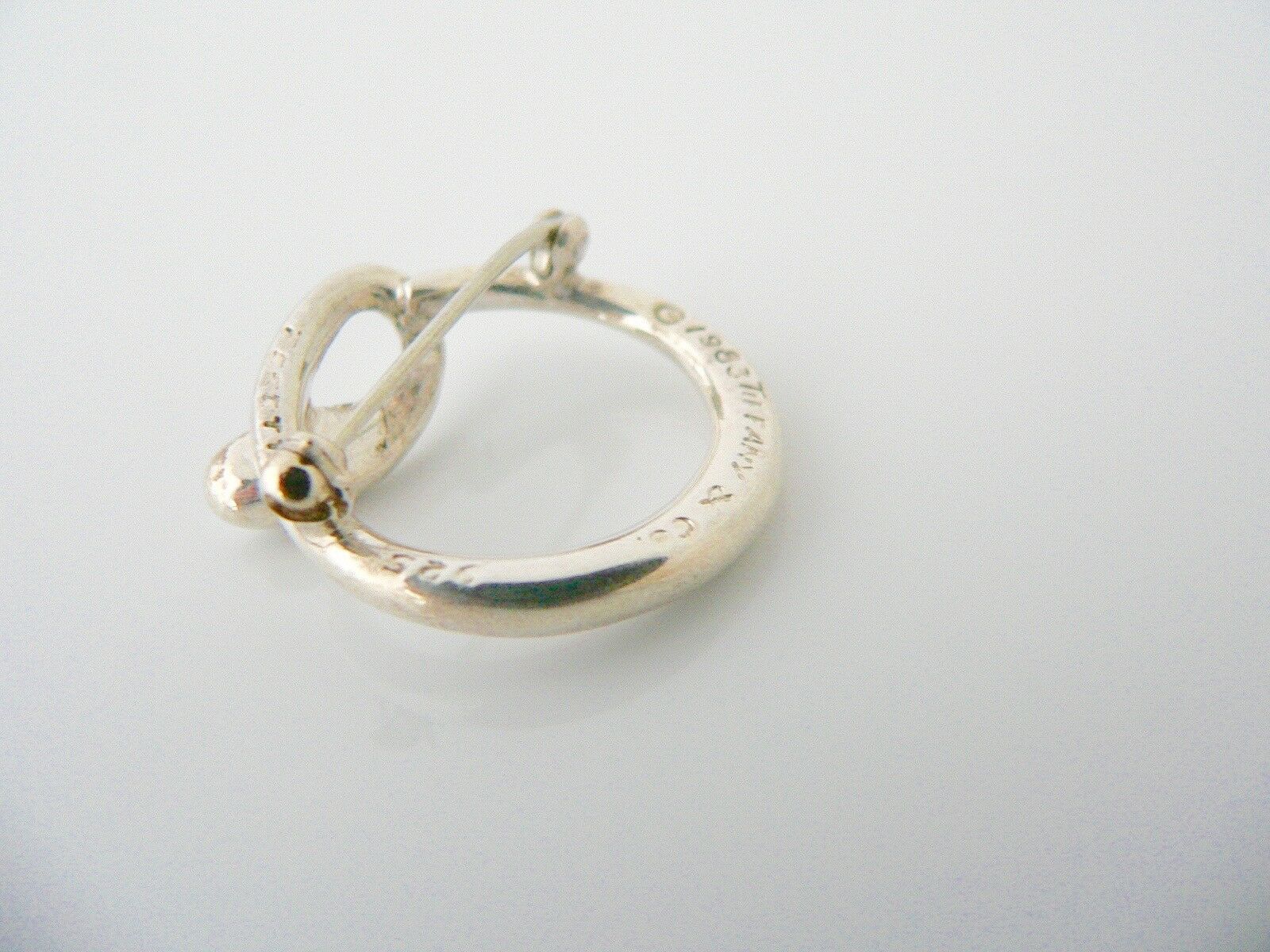 Tiffany & Co Silver Peretti Alphabet O Pin Brooch Rare Personalized Gift Love