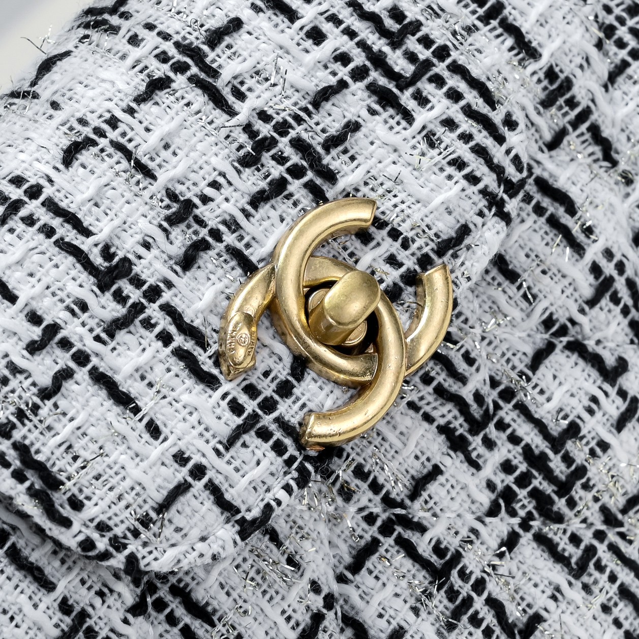 Chanel Tweed Shoulder Bag Handbag