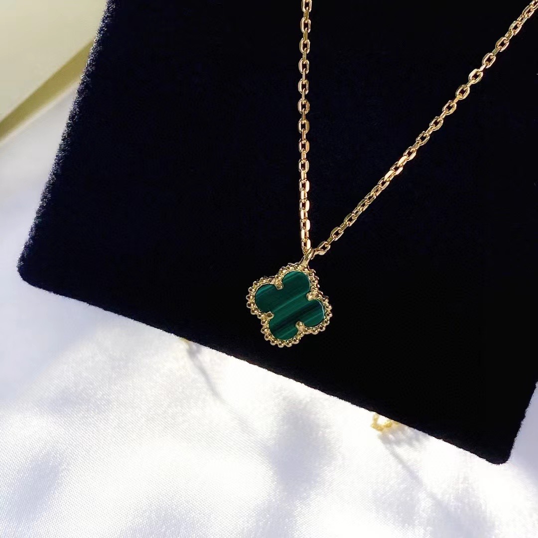 Van Cleef & Arpels Mini Clover Necklace, Sweet Alhambra pendant, Various colors available