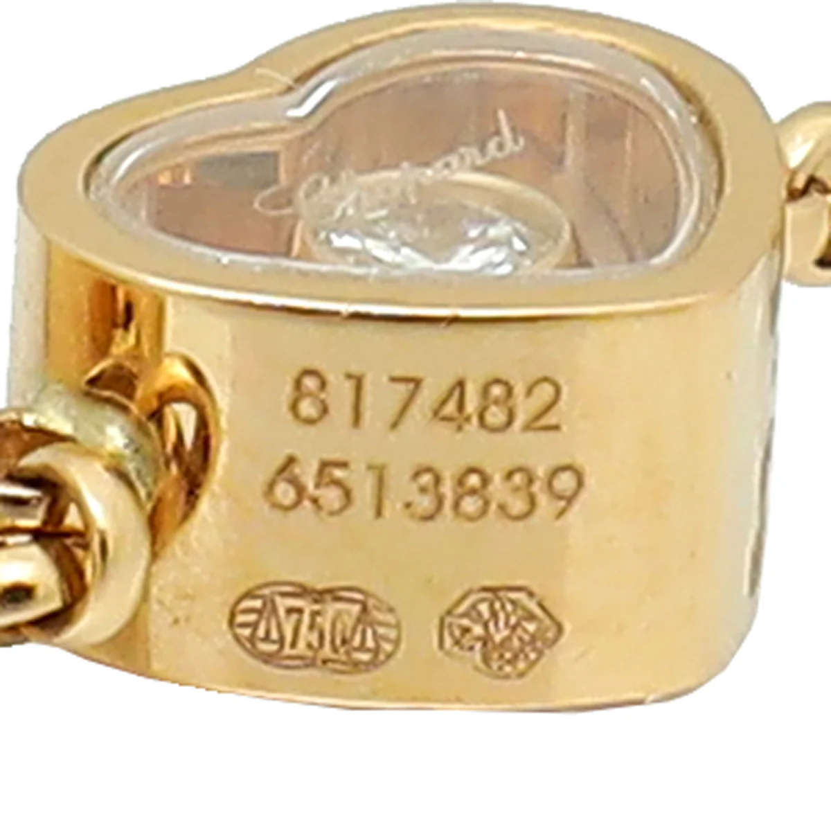 Chopard  18K Rose Gold Diamond Sautoir Happy Hearts Necklace