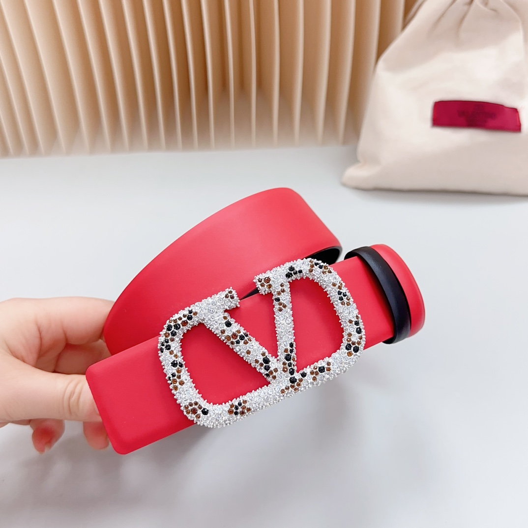 Valentino Leather Belts 1:1 Mirror Version