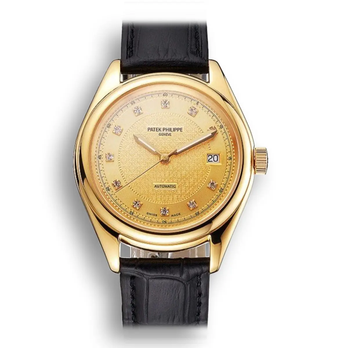 Calatrava Gold & Diamond Dial 37 mm, Yellow Gold Plated