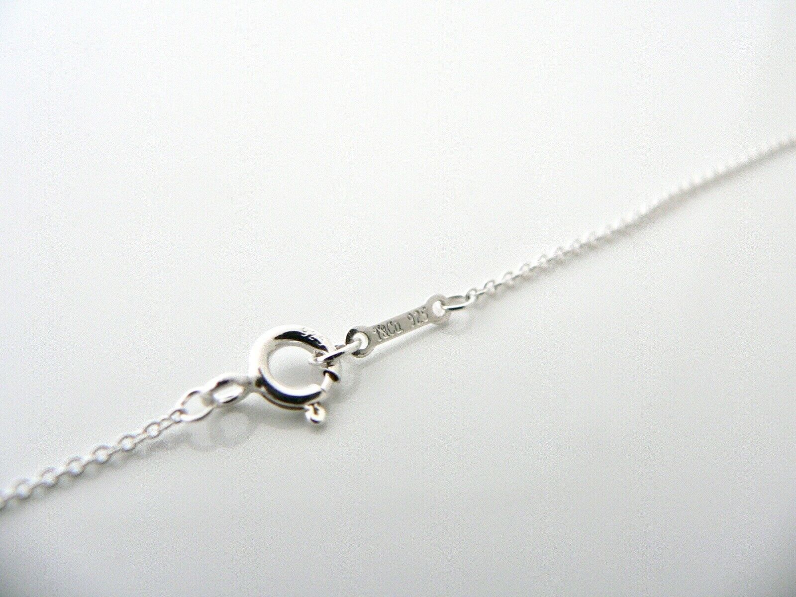 Tiffany & Co Silver Picasso Crown of Hearts Necklace Pendant Charm 19 In Longer