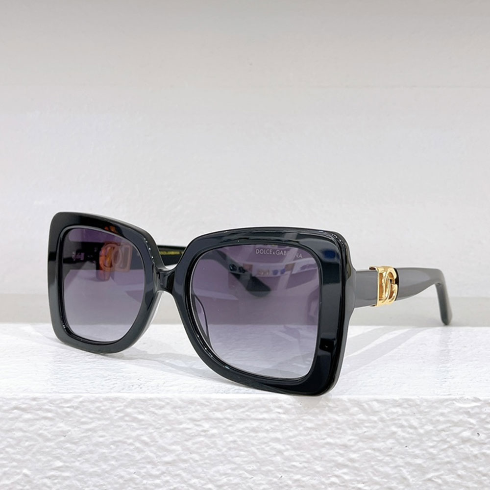 DOLCE & GABBAN DG  Plate frame. Hollow Mirror leg Logo Sunglasses Top quality （Replica）
