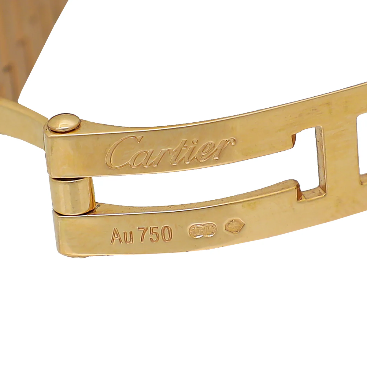 Cartier 18K Rose Gold Diamond Baignoire Small Model Watch