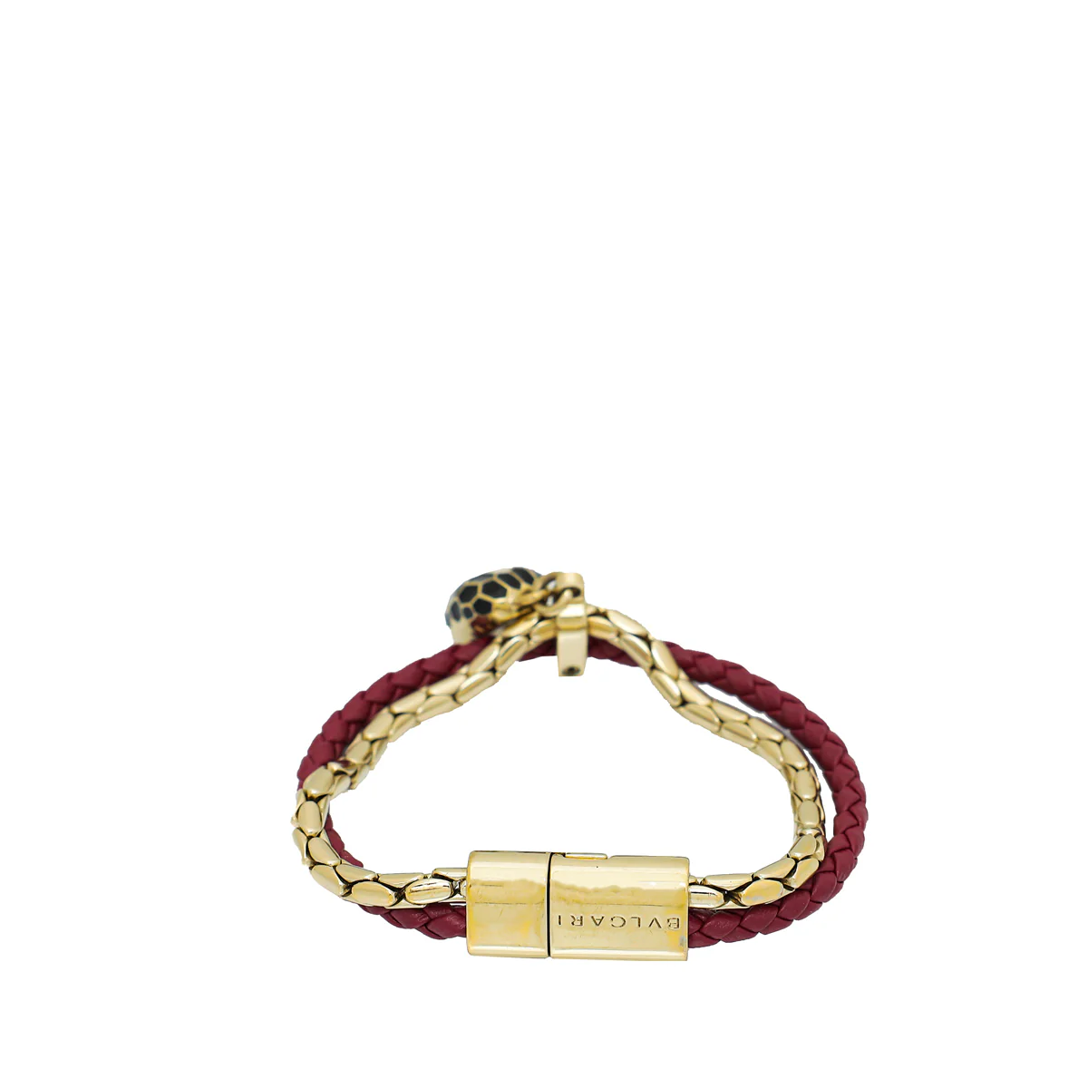 Bvlgari Burgundy Serpenti Forever Bracelet