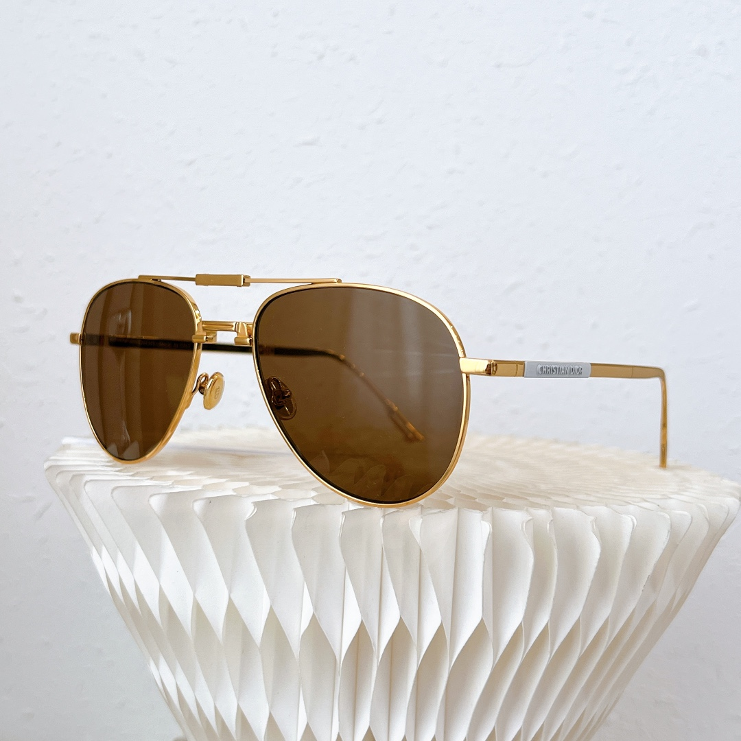 Dior Metal Frame Sunglasses Top Quality (Replica）