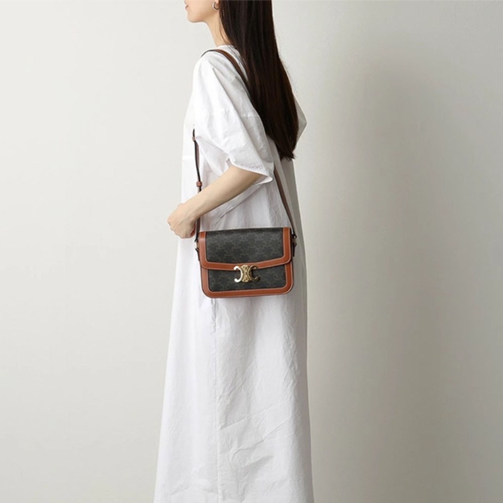 CELINE Triomphe Shoulder Bag Small&Medium(Replica)