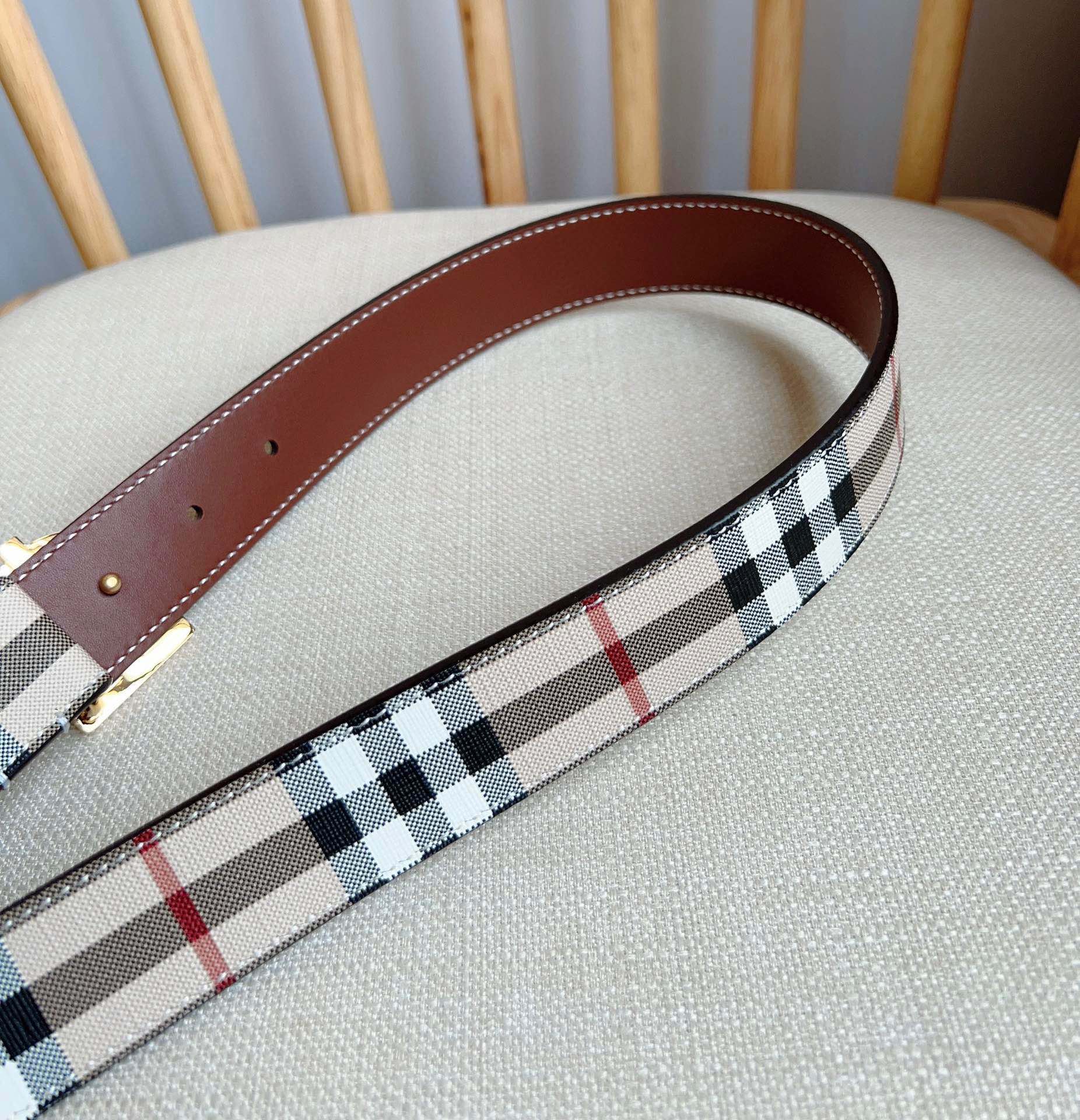 Burberry Leather Belts 1:1 Mirror Version