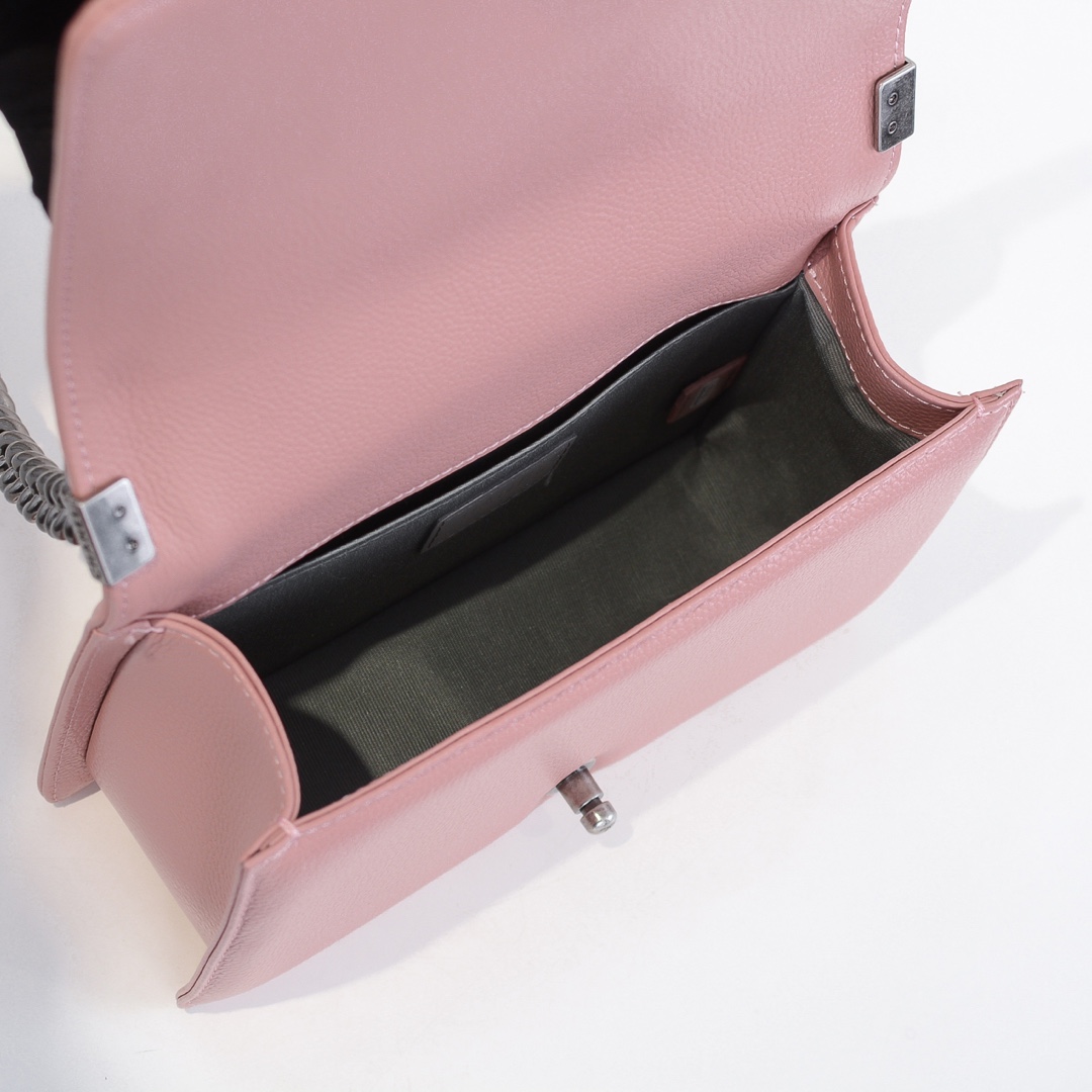 Chanel Leboy litchi or lychee pattern Shoulder Bag Handbag