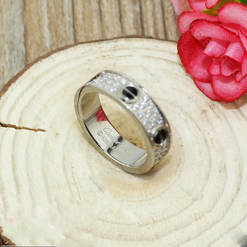 Replica Cartier Love Ring 18K White Gold Black Ceramic Paved Diamonds B4207600
