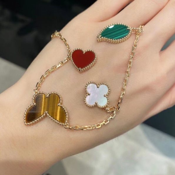 Van Cleef Lucky Bracelet Dupe, Four Motif