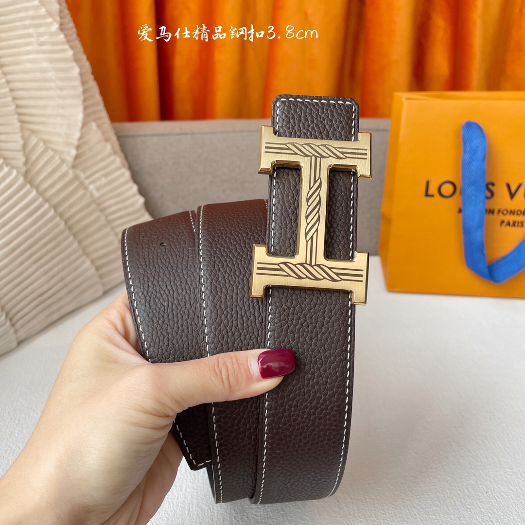 Hermes Leather Belts 1:1 Mirror Version
