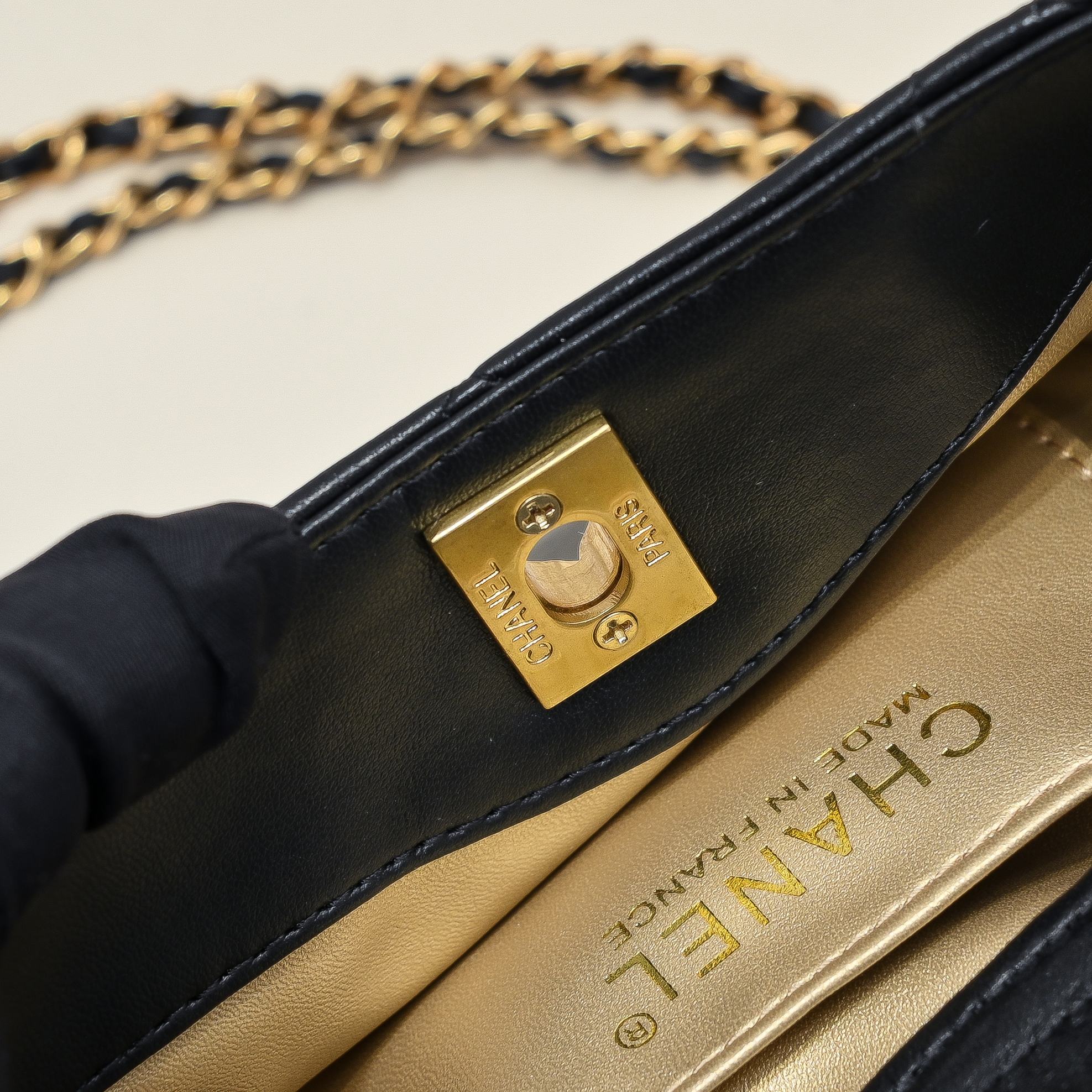 Chanel 24S Hobo Bag With Pearl Adjustable  Shoulder Bag Handbag