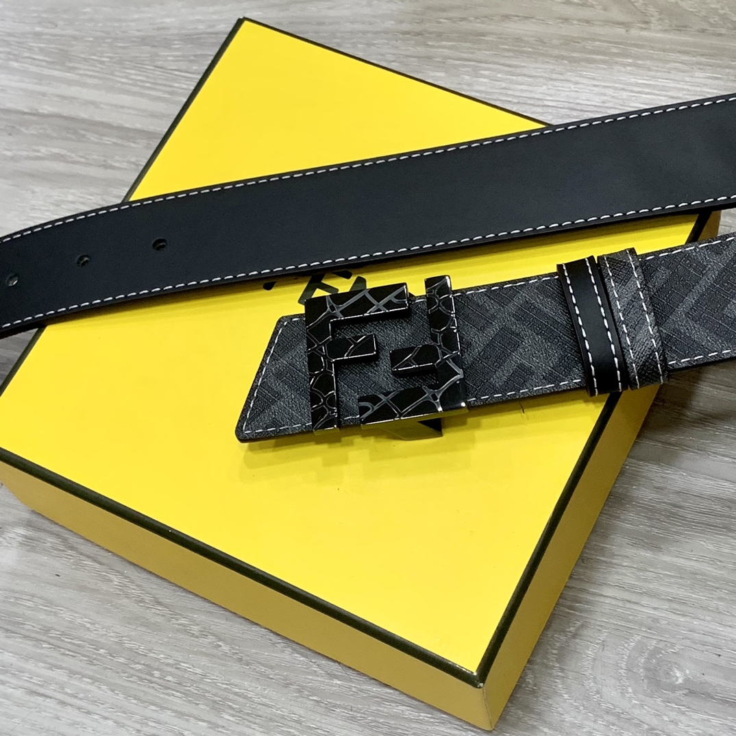 Fendi Leather Belts 1:1 Mirror Version