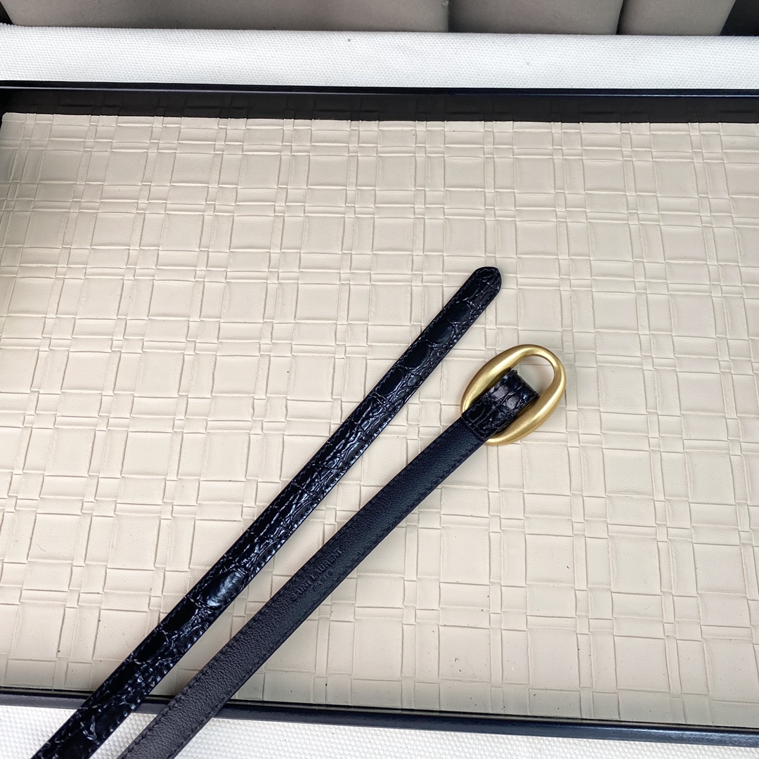 YSL Saint Laurent Leather Belts 1:1 Mirror Version