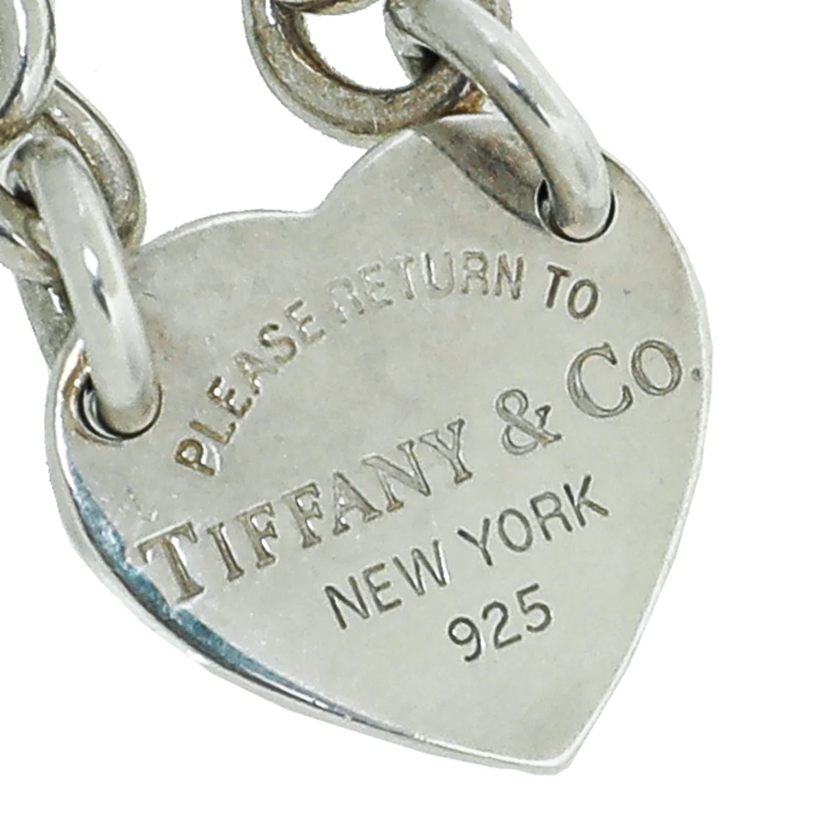 Tiffany & Co Sterling Silver Heart Tag Bracelet
