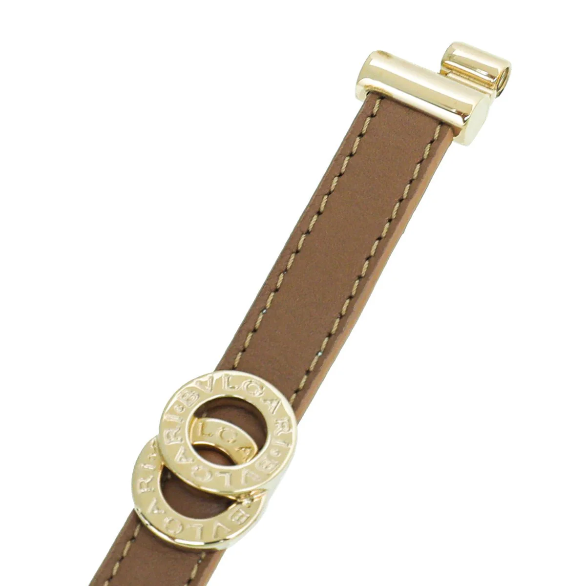 Bvlgari Brown Double Coiled Bracelet